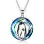 ONEFINITY Penguin Gifts 925 Sterling Silver Penguin Necklace Crystal Penguin Pendant Jewelry for Women ONEFINITY Penguin Gifts 925 Sterling Silver Penguin Necklace Crystal Penguin Pendant Jewelry for Women