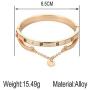 Roman Numeral Bracelet Rhinestone Engraved Love Heart Peach Shaped Statement Cuff Bangle Bracelet for Women Girls Ladies Jewelry