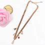 MUXI Pendant Necklace Choker Waterproof Stainless Handmade Dainty Lucky Chain Necklace for Women,Girls