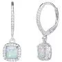 October Birthstone Sterling Silver Created White Opal Necklace/Earrings Halo Pendant Stud Leverback Dangle Cubic Zirconia CZ Fire Opal Fine Jewelry for Women October Birthstone Sterling Silver Created White Opal Necklace/Earrings Halo Pendant Stud Leverback Dangle Cubic Zirconia CZ Fire Opal Fine Jewelry for Women