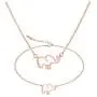 YANCHUN 2 Pieces Lucky Elephant Necklace Dainty Elephant Bracelet for Women Charm Elephant Pendant Necklace Jewelry Set BFF Gift for Girls YANCHUN 2 Pieces Lucky Elephant Necklace Dainty Elephant Bracelet for Women Charm Elephant Pendant Necklace Jewelry Set BFF Gift for Girls