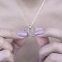 Dear Ava Sisters Gift Necklace: Sister Birthday Gift, Big Sister Gift, 2 Linked Circles (Gold-Plated-Brass, NA)