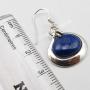 SilverStarJewel 925 Stamp Pure Sterling Silver Lapis Lazuli Earrings 1.3'' Fashion Gemstone