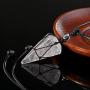 Top Plaza 6 Facet Reiki Healing Crystal Stone Pointed Pendant Necklaces Adjustable Natural Gemstone Necklace Reiki Quartz Jewelry for Women Men