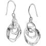 Silpada Creative Circle Interlocking Drop Earrings in Sterling Silver
