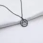 Recovery AA Necklace Keychain Alcoholics Anonymous Gifts for Men Women