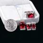 Uloveido Purple Cubic Zirconia Jewelry Set Crystal Pendant Necklace Ring Earrings T094