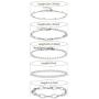 NA Gold Chain Bracelet Sets for Women GirlsBracelets Adjustable Layered Metal Link Bracelet Set Handmade Fashion Jewelry.