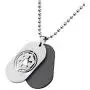 Star Wars Official Licensed Jewelry Mens Imperial Symbol Dog Tag Pendant and Stainless Steel Necklace, 22''