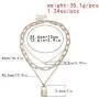 Salircon Layered Necklace Lock Key Pendant Punk Long Chain Statement Choker for Women Men Teen Girls