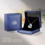 CDE Love Heart Pendant Necklaces for Women Silver Tone Rose Gold Tone Crystals Birthstone Valentines Day Jewelry Gifts for Women Party/Anniversary Day/Birthday