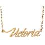HUAN XUN Custom Name Necklace Personalized Initial Necklaces in Golden Silver