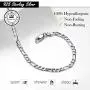 ChicSilver 925 Sterling Silver Ankle Bracelet for Women, Simple Durable Cuban Link/Figaro/Twist Rope Chain Anklets for Beach Party(with Gift Box) ChicSilver 925 Sterling Silver Ankle Bracelet for Women, Simple Durable Cuban Link/Figaro/Twist Rope Chain Anklets for Beach Party(with Gift Box)