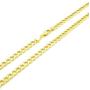 Nuragold 14k Yellow Gold 4.5mm Cuban Curb Link Chain Bracelet, Mens Womens Lobster Lock 7'' 7.5'' 8'' 8.5'' 9''