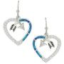 Montana Silversmiths Follow Your Arrow Opal Heart Earrings