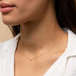 Fettero Tiny Gold Star Choker Necklace 14K Gold Filled Charm Small Star Pendant Necklaces Jewelry for Women