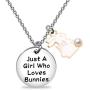 FAADBUK Funny Bunnies Bracelet Animal Lover Gift Just A Girl Who Loves Bunnies Jewelry Bracelet Bunnies Lover Gift Bunnies Jewelry