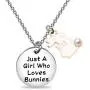 FAADBUK Funny Bunnies Bracelet Animal Lover Gift Just A Girl Who Loves Bunnies Jewelry Bracelet Bunnies Lover Gift Bunnies Jewelry