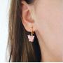 Biokia Butterfly Earrings Colorful Acrylic Butterfly Drop Earrings Womens Earrings Fashion Jewelry Gifts For Women Girls 6-12 Pairs