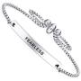 Dainty Cuff Bracelet - FEARLESS - High School Senior Students Reminder Gifts for Sister from Brother