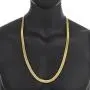 The Bling Factory 4mm-10mm 14k Yellow Gold Plated Flat Herringbone Chain Necklace or Bracelet The Bling Factory 4mm-10mm 14k Yellow Gold Plated Flat Herringbone Chain Necklace or Bracelet