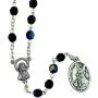 Italian Glass Crystal Chaplets | 4 Colors | Saint Michael and Guardian Angel Medal of Protection | Christian Jewelry