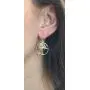 925 Solid Sterling Silver Dangling Palm Tree with Moon Drop Earrings - Dangle Allergy Free Jewelry 925 Solid Sterling Silver Dangling Palm Tree with Moon Drop Earrings - Dangle Allergy Free Jewelry