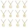 Fashion Stainless Steel 12 Constellations Pendant Necklace, Rolo Chain 16+2 Fashion Stainless Steel 12 Constellations Pendant Necklace, Rolo Chain 16+2
