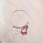 AKTAP Delta Sigma Theta Sorority Paraphernalia Gift DST Inspired Red Elephant Bracelet Oh To Be A Delta Girl Sorority Gift