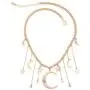AILUOR Fashion Bohemia Crystal Crescent Moon&Star Necklaces Tassel Pendants Unique Retro Gold Color Delicate Long Sweater Chain Necklace Accessories Jewelry for Women Girl AILUOR Fashion Bohemia Crystal Crescent Moon&Star Necklaces Tassel Pendants Unique Retro Gold Color Delicate Long Sweater Chain Necklace Accessories Jewelry for Women Girl
