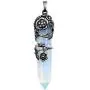 MANIFO Valentines Day Gifts Flower Wrapped Crystal Point Necklace Natural Healing Gemstone Pendant Necklace for Women MANIFO Valentines Day Gifts Flower Wrapped Crystal Point Necklace Natural Healing Gemstone Pendant Necklace for Women
