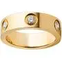 Gold Ring Women Teen Girls Rings 18K Gold Plated Titanium Steel with Cubic Zirconia Stones Ring Gift for Valentines Day Birthday