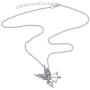DOWAY Halloween Antique Alloy Plated Wings Archery Skeleton Skull Pendant Necklace Novelty Jewelry for Women Girls Charm Party Gift