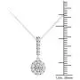 Vaarya 14K White Gold Diamond Halo Stick Pendant Necklace (1/2 Ct tw, AGS Certified GH+/SI2-I1+) Vaarya 14K White Gold Diamond Halo Stick Pendant Necklace (1/2 Ct tw, AGS Certified GH+/SI2-I1+)