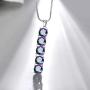 Aurora Tears 925 Sterling Silver Women Mystic Rainbow Topaz Jewelry Crystal Fire Topaz Necklace Earrings Sets Fashion Statement Jewellery