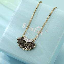 SUMFAN RBG Dissent Collar Necklace Earrings Set,Ruth Bader Ginsburg Gifts for Women Teen Girls