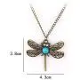 JinYu 4 Pcs Vintage Art Deco Style Bronze Tone Hollow Owl,Turtle, Angel Wingsand Dragonfly Pendant with Turquoise Crystal Eye Inset Necklace Long Chain Necklace Sweater Necklace with Box JinYu 4 Pcs Vintage Art Deco Style Bronze Tone Hollow Owl,Turtle, Angel Wingsand Dragonfly Pendant with Turquoise Crystal Eye Inset Necklace Long Chain Necklace Sweater Necklace with Box