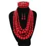 JNF Multi Layer Pearl Strand Costume Jewelry Sets Pearl Statement Necklace Bracelet and Earrings for Women JNF Multi Layer Pearl Strand Costume Jewelry Sets Pearl Statement Necklace Bracelet and Earrings for Women