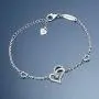 ELEGANZIA Heart Bracelet Sterling Silver for Women, Cubic Zirconia Love Charm Bracelet Eternity Jewelry Anniversary Birthday Valentine for Her ELEGANZIA Heart Bracelet Sterling Silver for Women, Cubic Zirconia Love Charm Bracelet Eternity Jewelry Anniversary Birthday Valentine for Her