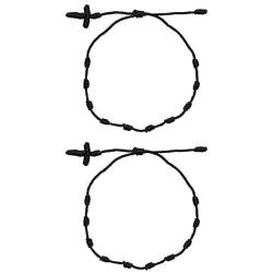 cmoonry 6 Pcs/Set Handmade 7 Knots Style Red String Bracelet Adjustable Kabbalah Red Rope Chain Braided Bracelet Amulet for Protection, Evil Eye and Good Luck