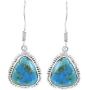 Turquoise Earrings in 925 Sterling Silver & Genuine Gemstones
