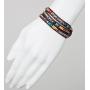 Chakra Awareness Balancing Leather3 Wrap Crystal Bracelet with Hematite for Women