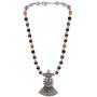 Efulgenz Boho Vintage Antque Ethnic Gypsy Tribal Indian Oxidized Silver Leaf Tassel Statement Choker Collar Necklace Jewelry
