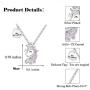 PPJew Unicorn Necklace for Girls Crystal Pendant Necklaces Unicorn Jewelry for Teens Little Girls Daughter Granddaughter Birthday Party Gift