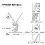 PPJew Unicorn Necklace for Girls Crystal Pendant Necklaces Unicorn Jewelry for Teens Little Girls Daughter Granddaughter Birthday Party Gift