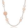 Ouran Long Necklace for Women,Tree of Life Chain Necklace Girls Rose Gold and Silver Necklace with CZ Crystal