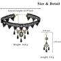 Black Lace Necklace Earrings Set - Gothic Lolita Pendant Choker Clothing Accessories for Wedding Birthday Hallowen Christmas Black Lace Necklace Earrings Set - Gothic Lolita Pendant Choker Clothing Accessories for Wedding Birthday Hallowen Christmas