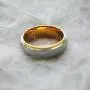 TUSEN JEWELRY Mens Wedding Bands 18K Gold Plated Tungsten Promise Rings Comfort Fit 8MM