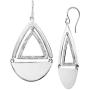 Silpada Good Shape Cut-Out Hinged Drop Earrings in Sterling Silver