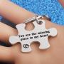 WUSUANED Puzzle Piece Keychain You are The Missing Piece to My Heart I Found My Missing Piece to My Heart Puzzle Jewelry Gift for Couple Best Friend